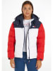 TOMMY JEANS Donsjas wit/rood/donkerblauw
