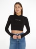 TOMMY JEANS Longsleeve in Schwarz