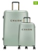 Charm 2tlg. Hardcase-Trolleyset in Grün