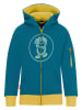 Trollkids Sweatvest "Sortland" blauw/geel