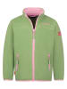 Trollkids Fleece vest "Oppdal XT" groen/lichtroze