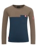 Trollkids Functioneel shirt "Bergen" bruin/donkerblauw
