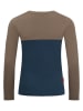 Trollkids Functioneel shirt "Bergen" bruin/donkerblauw