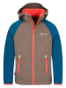 Trollkids Afritssoftshelljas "Rondane XT" blauw/bruin