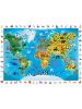 Calypto 100tlg. Puzzle "Tierweltkarte" - ab 6 Jahren