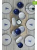 Violeta Home 18-częściowy zestaw śniadaniowy w kolorze biało-niebieskim