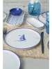 Violeta Home 18-częściowy zestaw śniadaniowy w kolorze biało-niebieskim