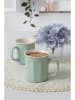Hermia 6er-Set: Kaffeetassen in Mint - 270 ml