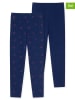 Schiesser 2er-Set: Leggings in Dunkelblau