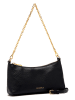 COCCINELLE Leder-Schultertasche in Schwarz - (B)22 x (H)12 x (T)7 cm
