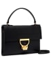 COCCINELLE Leder-Henkeltasche in Schwarz - (B)22 x (H)15 x (T)2 cm