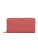 COCCINELLE Skórzany portfel w kolorze różowym - 19 x 11 cm