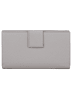 COCCINELLE Leren portemonnee grijs - (B)19 x (H)10 cm
