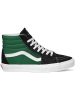 Vans Skórzane sneakersy "SK8-HI" w kolorze zielono-czarnym