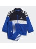 adidas 2-delige outfit: trainingspak blauw/wit/zwart