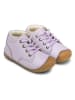 Bundgaard Skórzane buty "Panto" w kolorze fioletowym do nauki chodzenia