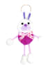 URSUS Pompon-Set "Glücksbringer Hase" in Weiß
