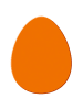 URSUS Motiv-Locher "Ei" in Orange