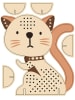 URSUS Kreuzstich-Bastelset "Katze" in Bunt