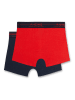 Sanetta 2er-Set: Boxershorts in Rot/ Dunkelblau