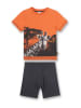 Sanetta Kidswear Pyjama oranje/antraciet