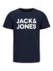 JACK & JONES Junior 2-delige set: shirts "Corp" donkerblauw/wit