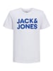 JACK & JONES Junior 2er-Set: Shirts "Corp" in Dunkelblau/ Weiß