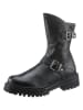 Heine Leder-Stiefel in Schwarz