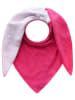 Zwillingsherz Vierhoekige sjaal roze/wit - (L)131 x (B)114 cm