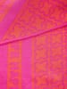 Zwillingsherz Chusta trójkątna "Happy Life" w kolorze różowym - 200 x 100 cm