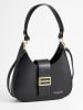 Christian Laurier Leder-Schultertasche "Inaya" in Schwarz - (B)27 x (H)13 x (T)7 cm