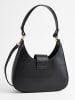 Christian Laurier Leder-Schultertasche "Inaya" in Schwarz - (B)27 x (H)13 x (T)7 cm