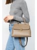 Christian Laurier Leder-Henkeltasche "Ciara" in Taupe - (B)27 x (H)19 x (T)9 cm