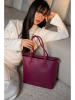 Christian Laurier Leder-Schultertasche in Bordeaux - (B)29 x (H)34 x (T)12,5 cm