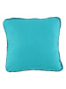 Schiesser Kussen "Double Face" turquoise/antraciet