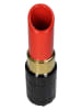 Kersten Vaas "Lipstick" rood/zwart - (H)35 x Ø 10 cm