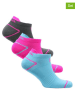 Norfolk 3er-Set: Sportsocken in Anthrazit/ Blau/ Pink