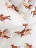 FABELAB 2tlg. Bettwäsche-Set "Wild at Heart" in Weiß/ Braun - (L)200 x (B)140 cm