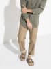 Birkenstock Skórzane klapki "Arizona" w kolorze khaki