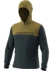 DYNAFIT Funktionshoodie in Anthrazit/ Khaki
