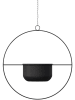 Evila Bloempot "Payanda" zwart - (H)40 x Ø 17 cm