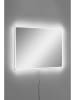 Evila LED-Wandspiegel in Weiß - (B)60 x (H)40 cm