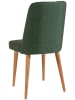 Evila Krzesło w kolorze zielonym do jadalni - 47 x 89 x 46 cm