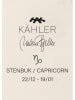 Kähler Decoratief figuur "Steinbock" wit - (B)6,5 x (H)25 x (D)19 cm