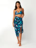 Sloggi Pareo turquoise/zwart/blauw