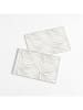 Mint Rugs 2-delige set: placemats "Heat Blanco" wit/grijs - (L)45 x (B)30 cm