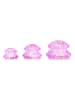 Crystallove 3tlg.Set: Körpermassage-Cups in Pink