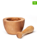 Brandt 2tlg. Mörser-Set in Hellbraun - Ø 12 cm
