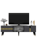 my interior TV-kast "Vania" zwart - (B)150 x (H)50 x (D)30 cm