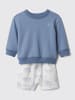 GAP 2-delige outfit blauw/wit